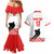 Custom Switzerland Ice Hockey Couples Matching Mermaid Dress and Hawaiian Shirt Come on La Nati
