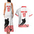 Custom Switzerland Ice Hockey Couples Matching Tank Maxi Dress and Hawaiian Shirt Come on La Nati