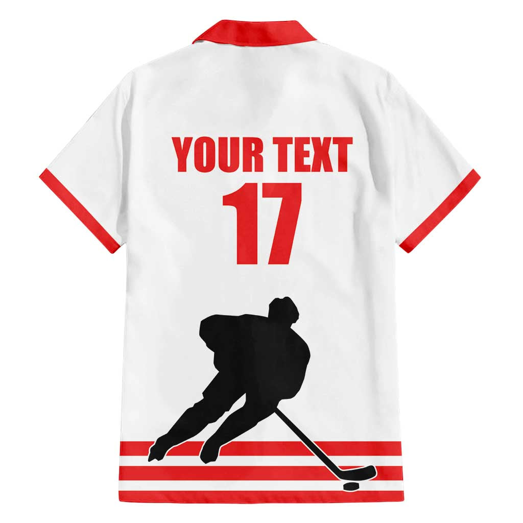 Custom Switzerland Ice Hockey Family Matching Long Sleeve Bodycon Dress and Hawaiian Shirt Come on La Nati