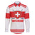 Custom Switzerland Ice Hockey Family Matching Long Sleeve Bodycon Dress and Hawaiian Shirt Come on La Nati