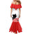 Custom Switzerland Ice Hockey Family Matching Mermaid Dress and Hawaiian Shirt Come on La Nati