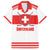 Custom Switzerland Ice Hockey Family Matching Off The Shoulder Long Sleeve Dress and Hawaiian Shirt Come on La Nati