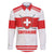 Custom Switzerland Ice Hockey Family Matching Off The Shoulder Long Sleeve Dress and Hawaiian Shirt Come on La Nati