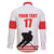 Custom Switzerland Ice Hockey Family Matching Off The Shoulder Long Sleeve Dress and Hawaiian Shirt Come on La Nati