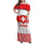 Custom Switzerland Ice Hockey Family Matching Off Shoulder Maxi Dress and Hawaiian Shirt Come on La Nati