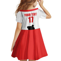 Custom Switzerland Ice Hockey Family Matching Off Shoulder Short Dress and Hawaiian Shirt Come on La Nati