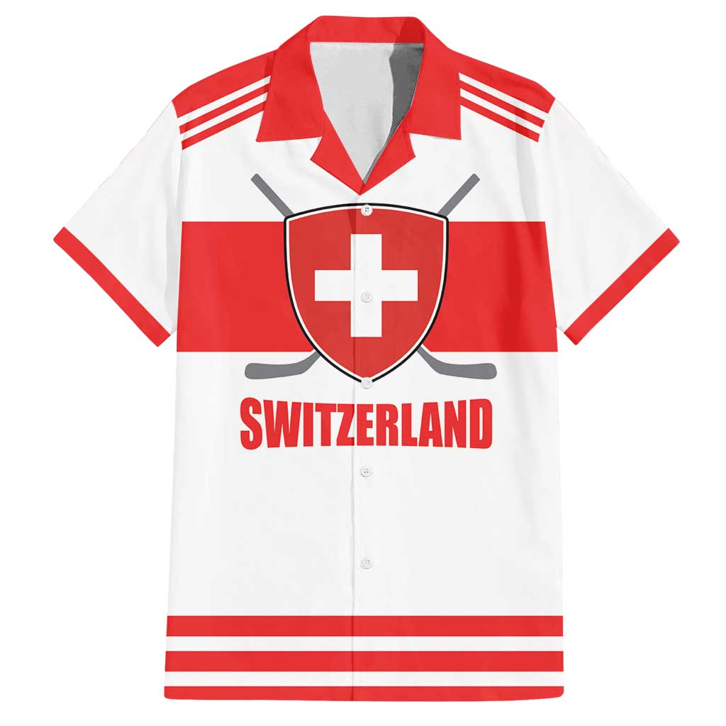 Custom Switzerland Ice Hockey Family Matching Summer Maxi Dress and Hawaiian Shirt Come on La Nati