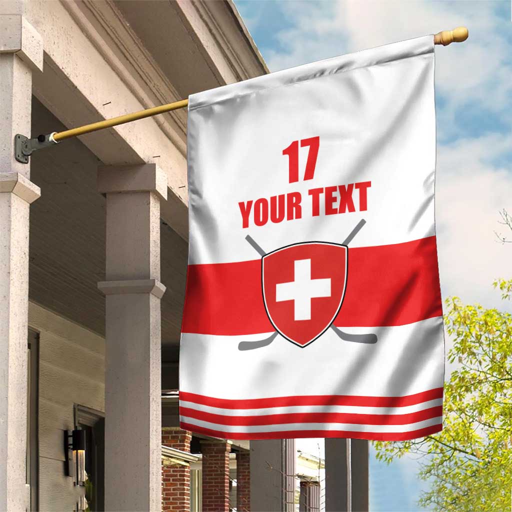 Custom Switzerland Ice Hockey Garden Flag Come on La Nati