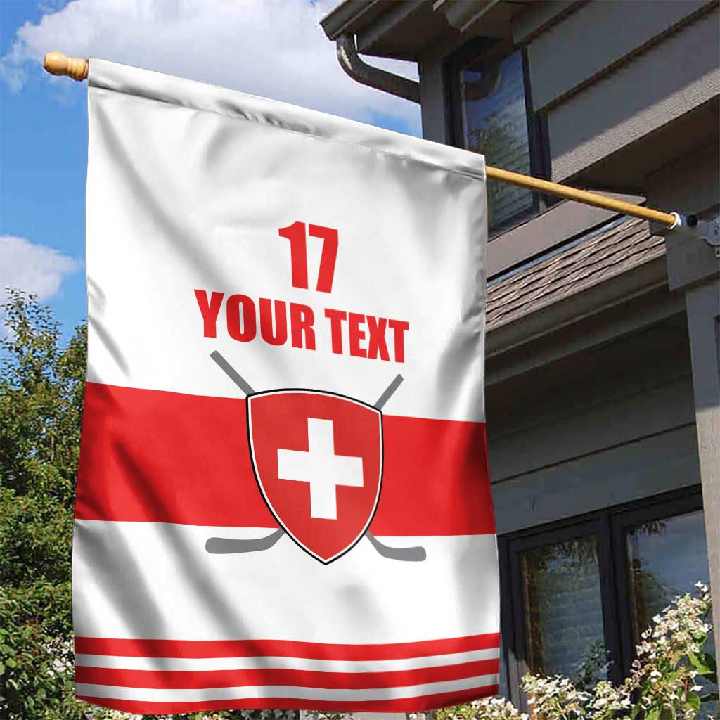 Custom Switzerland Ice Hockey Garden Flag Come on La Nati