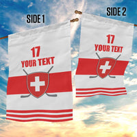 Custom Switzerland Ice Hockey Garden Flag Come on La Nati