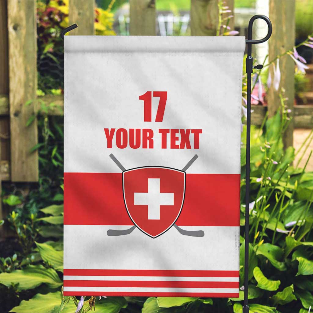 Custom Switzerland Ice Hockey Garden Flag Come on La Nati