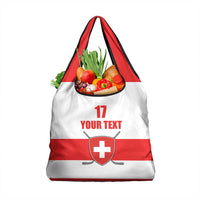 Custom Switzerland Ice Hockey Grocery Bag Come on La Nati
