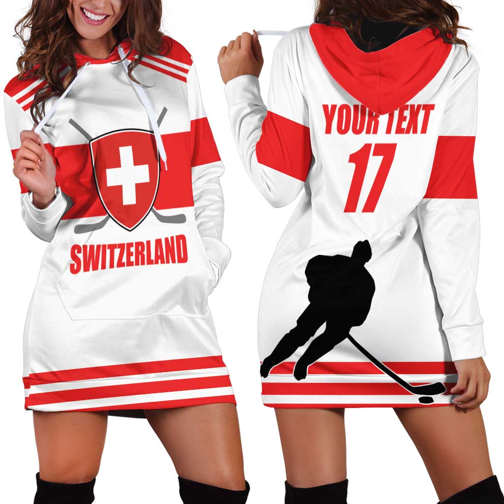 Custom Switzerland Ice Hockey Hoodie Dress Come on La Nati