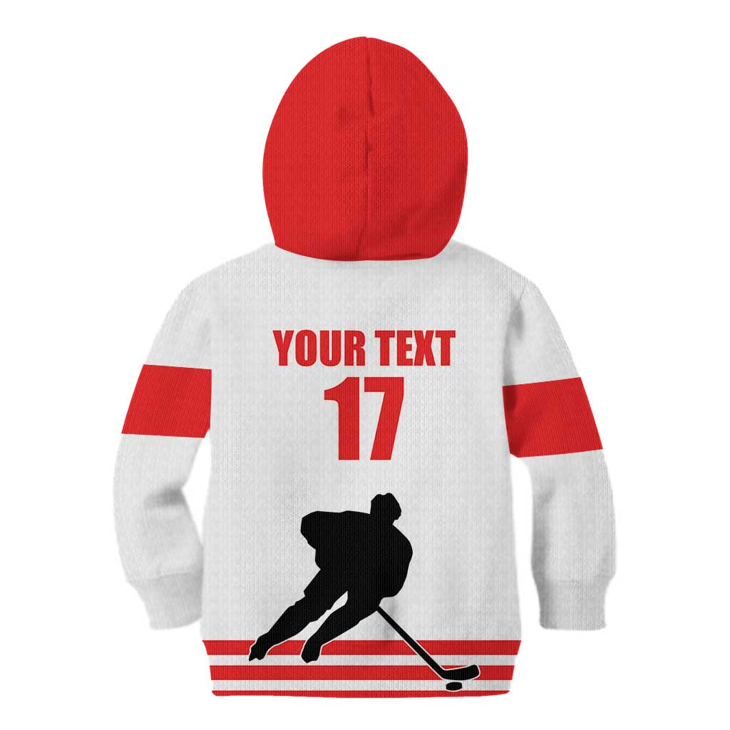 Custom Switzerland Ice Hockey Kid Hoodie Come on La Nati