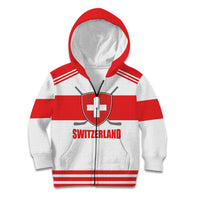 Custom Switzerland Ice Hockey Kid Hoodie Come on La Nati