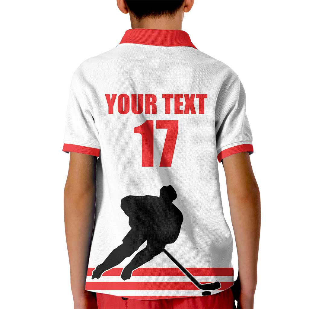 Custom Switzerland Ice Hockey Kid Polo Shirt Come on La Nati