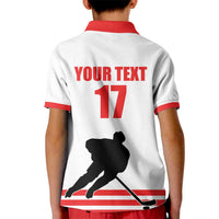 Custom Switzerland Ice Hockey Kid Polo Shirt Come on La Nati