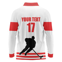 Custom Switzerland Ice Hockey Long Sleeve Polo Shirt Come on La Nati