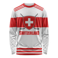 Custom Switzerland Ice Hockey Long Sleeve Shirt Come on La Nati
