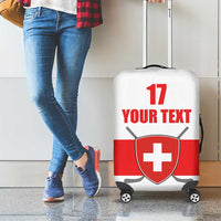 Custom Switzerland Ice Hockey Luggage Cover Come on La Nati