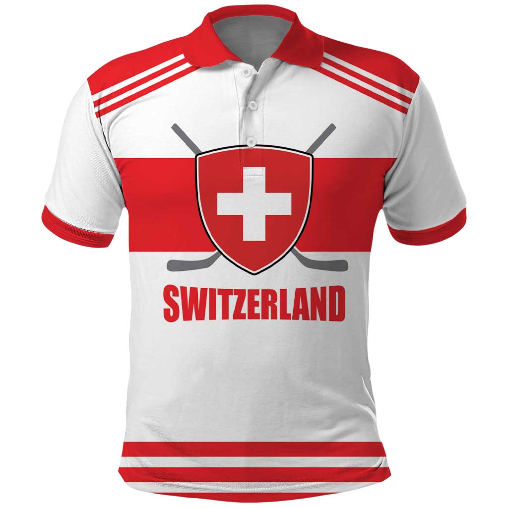 Custom Switzerland Ice Hockey Polo Shirt Come on La Nati