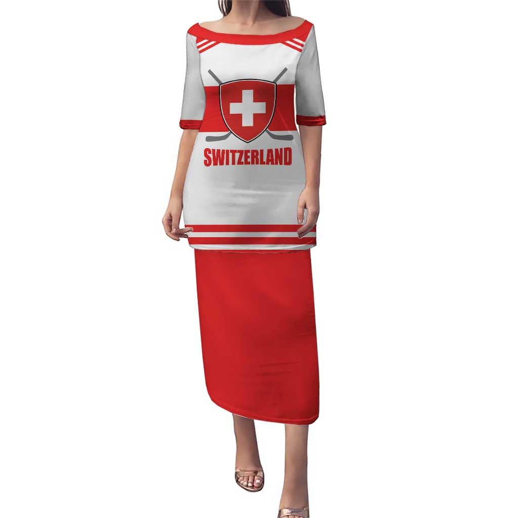 Custom Switzerland Ice Hockey Puletasi Come on La Nati