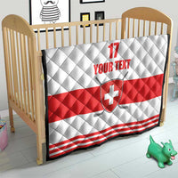 Custom Switzerland Ice Hockey Quilt Come on La Nati