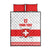 Custom Switzerland Ice Hockey Quilt Bed Set Come on La Nati