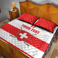 Custom Switzerland Ice Hockey Quilt Bed Set Come on La Nati