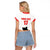 Custom Switzerland Ice Hockey Raglan Cropped T Shirt Come on La Nati