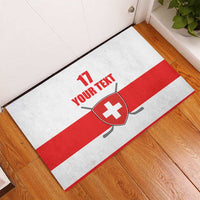 Custom Switzerland Ice Hockey Rubber Doormat Come on La Nati