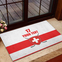 Custom Switzerland Ice Hockey Rubber Doormat Come on La Nati