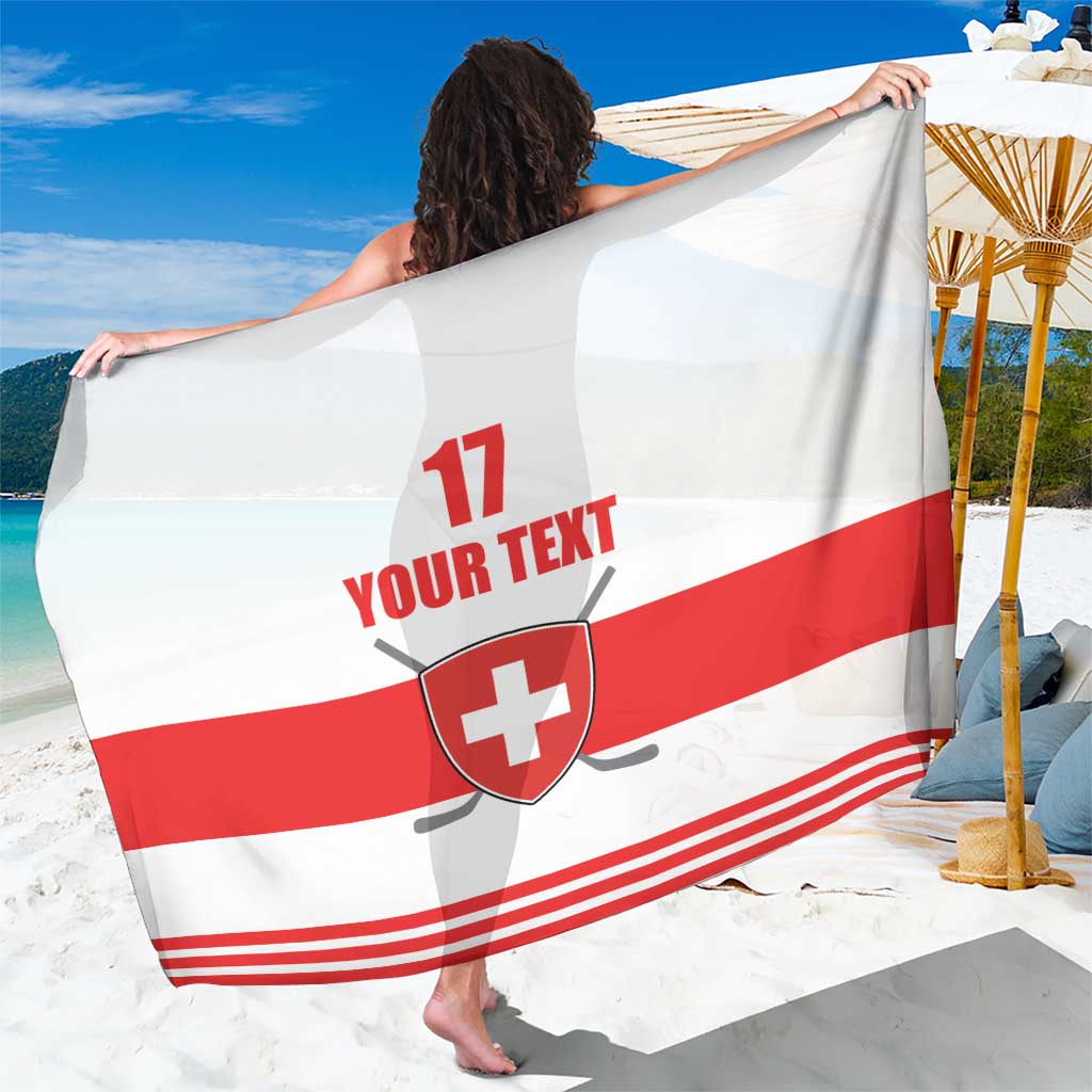 Custom Switzerland Ice Hockey Sarong Come on La Nati