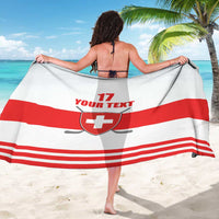 Custom Switzerland Ice Hockey Sarong Come on La Nati