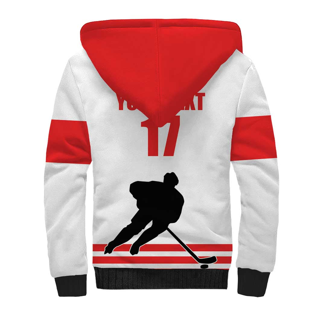 Custom Switzerland Ice Hockey Sherpa Hoodie Come on La Nati