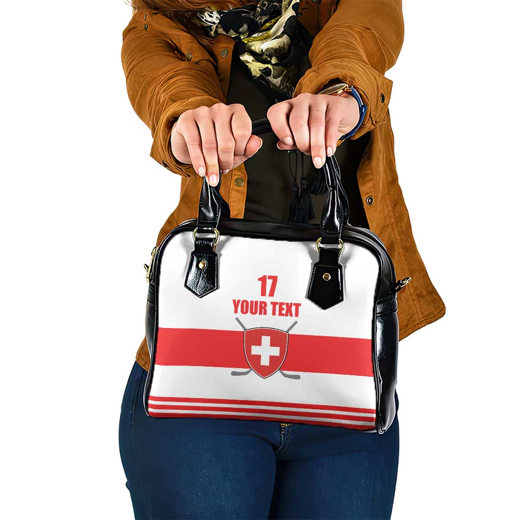 Custom Switzerland Ice Hockey Shoulder Handbag Come on La Nati