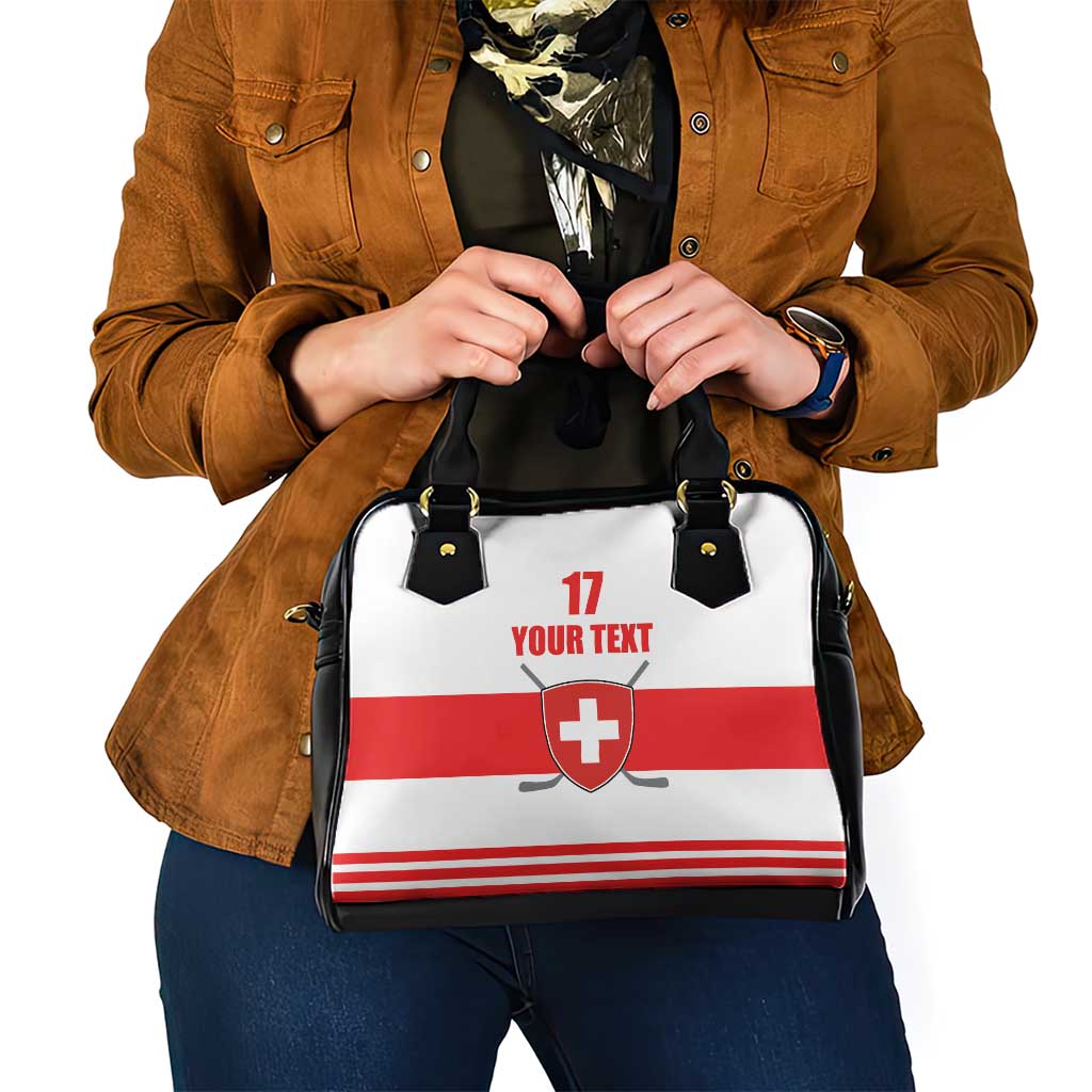 Custom Switzerland Ice Hockey Shoulder Handbag Come on La Nati