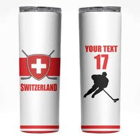 Custom Switzerland Ice Hockey Skinny Tumbler Come on La Nati