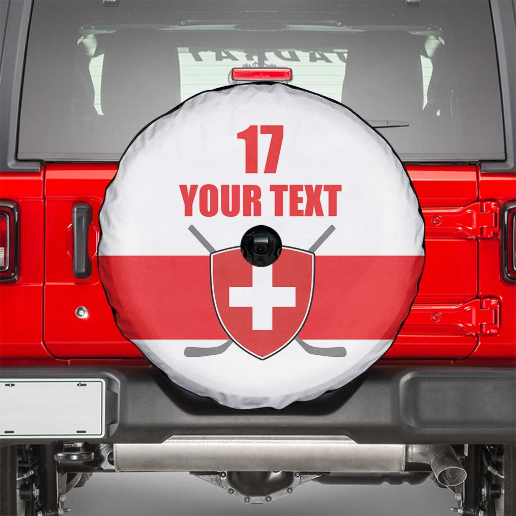 Custom Switzerland Ice Hockey Spare Tire Cover Come on La Nati