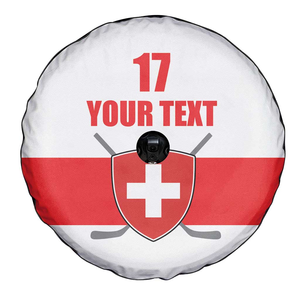 Custom Switzerland Ice Hockey Spare Tire Cover Come on La Nati