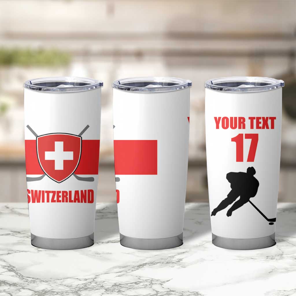 Custom Switzerland Ice Hockey Tumbler Cup Come on La Nati