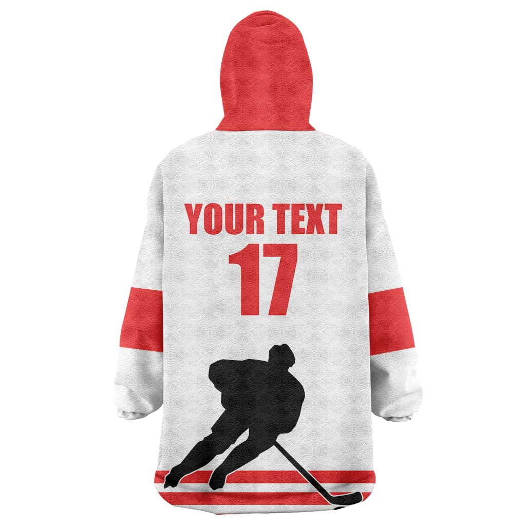 Custom Switzerland Ice Hockey Wearable Blanket Hoodie Come on La Nati