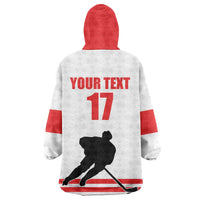 Custom Switzerland Ice Hockey Wearable Blanket Hoodie Come on La Nati