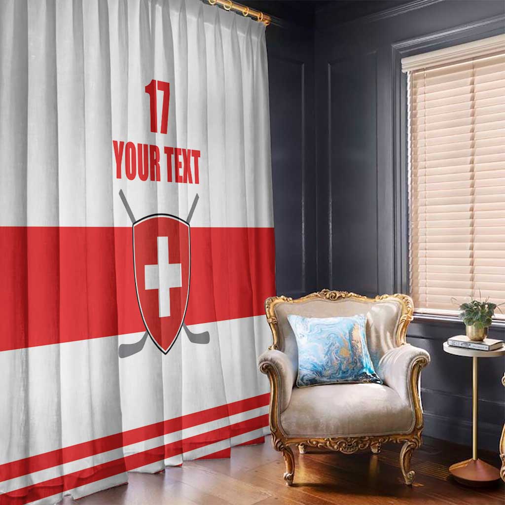 Custom Switzerland Ice Hockey Window Curtain Come on La Nati