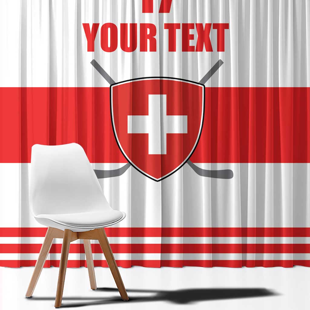 Custom Switzerland Ice Hockey Window Curtain Come on La Nati