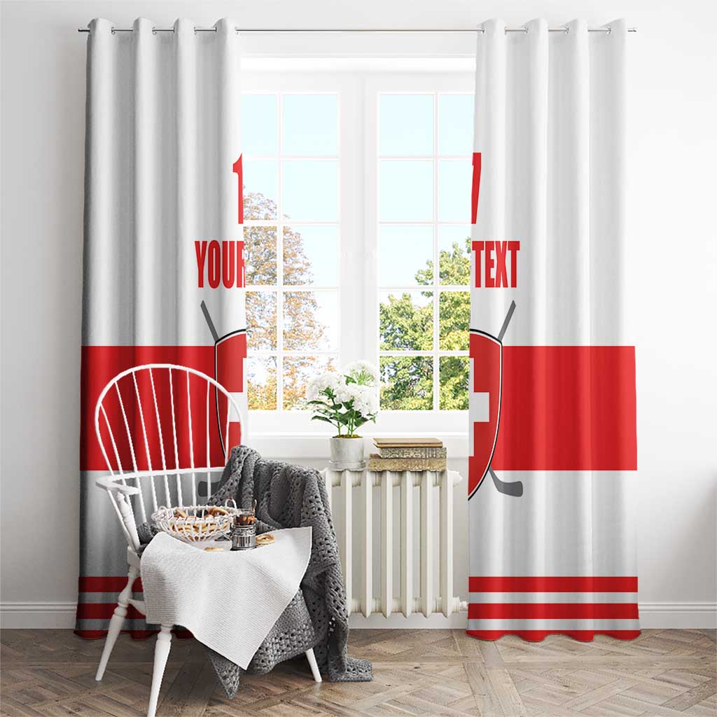 Custom Switzerland Ice Hockey Window Curtain Come on La Nati