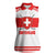Custom Switzerland Ice Hockey Women Sleeveless Polo Shirt Come on La Nati