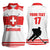 Custom Switzerland Ice Hockey Women Sleeveless Polo Shirt Come on La Nati