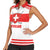 Custom Switzerland Ice Hockey Women Sleeveless Polo Shirt Come on La Nati