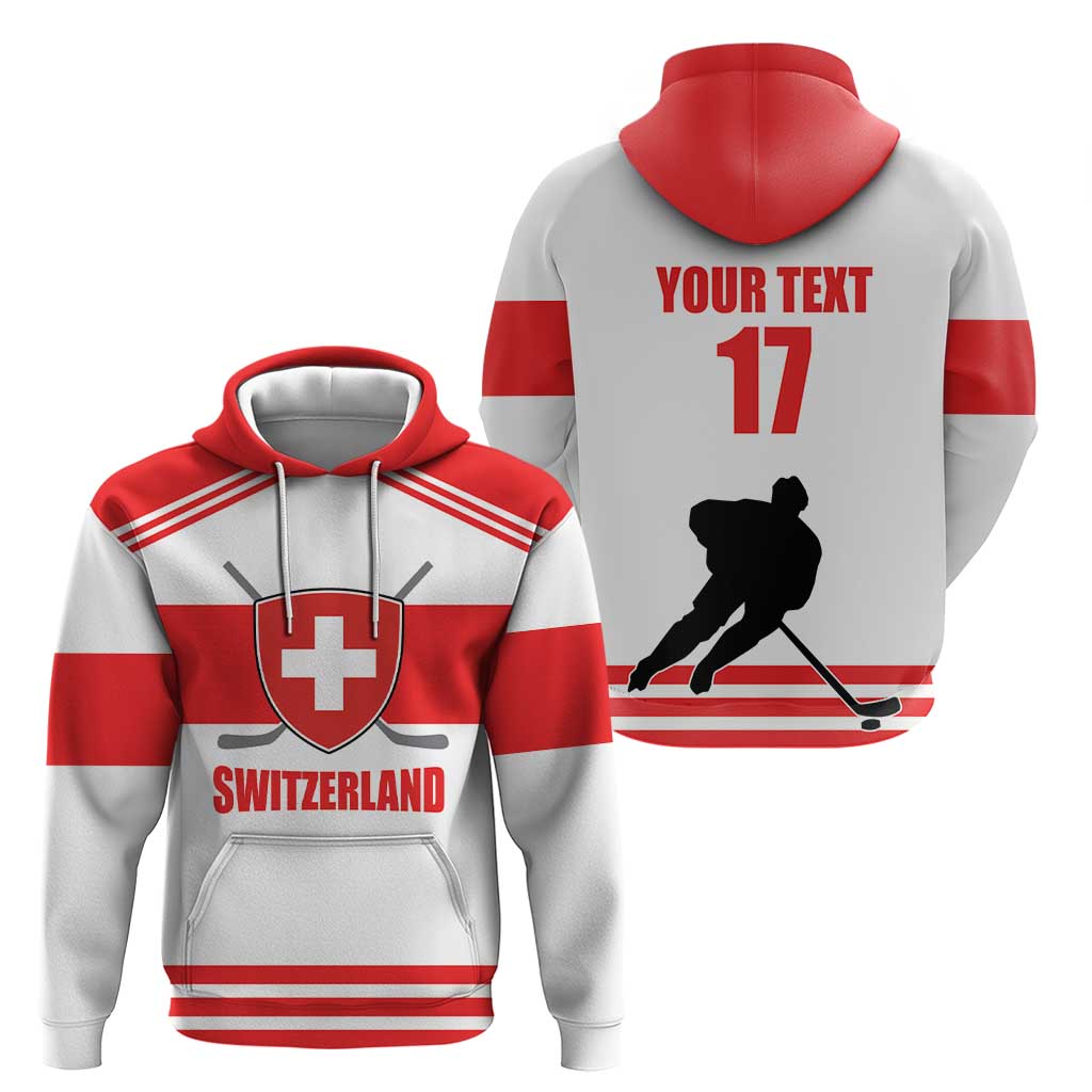 Custom Switzerland Ice Hockey Zip Hoodie Come on La Nati
